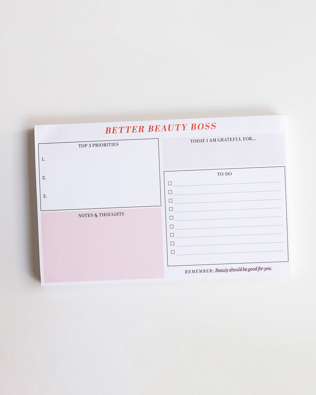 Better Beauty Boss Notepad