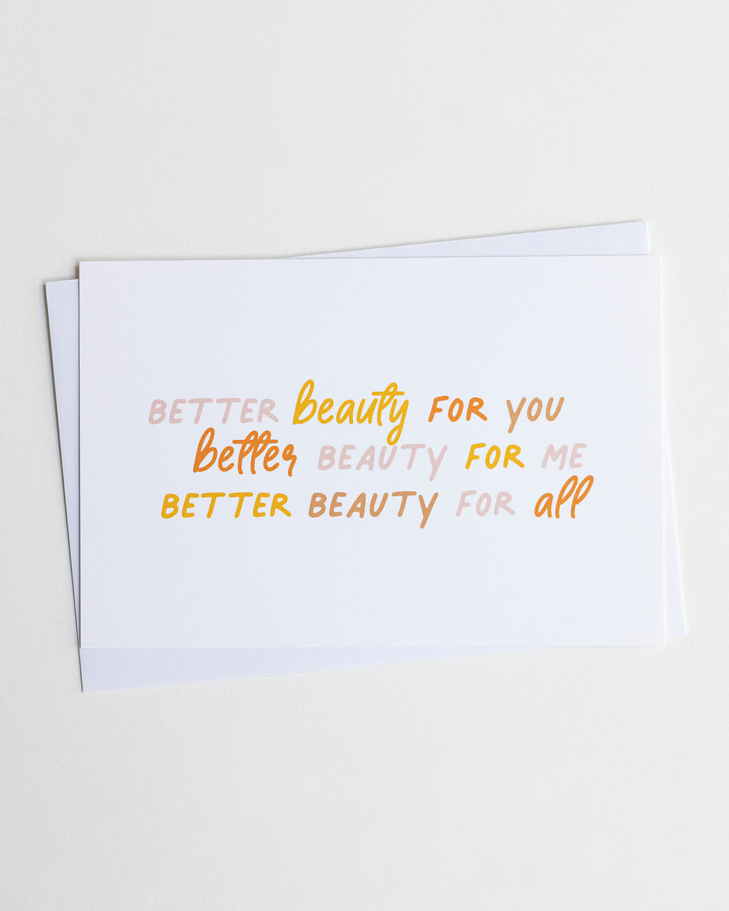 Better Beauty For All Notecards